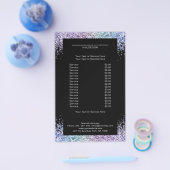 Elegant Glitter Salon aan beide zijden Flyer (Enkel)