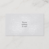 Elegant Glitter Scissor Visitekaartje (Achterkant)