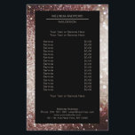 Elegant Glitter Silber Rost Flyer<br><div class="desc">Ein elegantes und raffiniertes Design mit einem digitalen Bild aus Silber-Rost-Glitter. Achtung: Bei der Herstellung wird keine echte Folie verwendet,  sondern nur die Farbe gründlich aufgedruckt. Füge deine Daten,  Logo,  Firmendetails und Bilder in Minuten hinzu.</div>