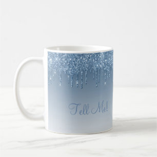 Elegant Glitter Sparkle Chic Modern Script Ombré Koffiemok