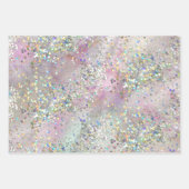 Elegant glitter Sparkle Confetti Modern Roze Inpakpapier Vel (Voorkant 3)