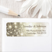 Elegant Glitter Sparkles Wedding Etiket (Insitu)