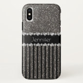 Elegant Glitter Speciaal iPhone X Hoesje (Achterkant)