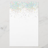 Elegant glitter-station 5,5 x 8,5 inch briefpapier (Achterkant)