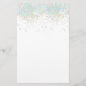Elegant glitter-station 5,5 x 8,5 inch briefpapier (Voorkant)