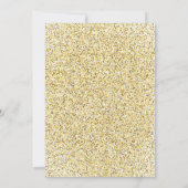 Elegant Glitter Sweet 16 Witte Verjaardag Kaart (Achterkant)