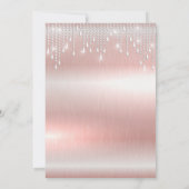 Elegant glitter Sweet Sixteen Kaart (Achterkant)