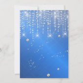 Elegant glitter Sweet Sixteen Kaart (Achterkant)