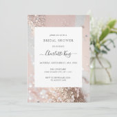 Elegant glitter Vrijgezellenfeest Kaart (Staand voorkant)