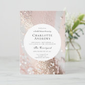 Elegant glitter Vrijgezellenfeest Kaart (Staand voorkant)