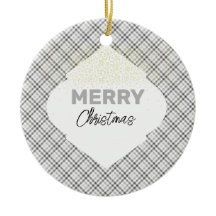 Elegant glitter Vrolijk Kerstfeest Grijs Grijs Wit