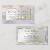 Elegant glitter waterverf golft loyaliteitskaart visitekaartje (Voorkant / Achterkant)