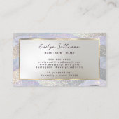 Elegant glitter waterverf golft loyaliteitskaart visitekaartje (Achterkant)