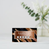 Elegant glitter waterverf golft loyaliteitskaart visitekaartje (Staand voorkant)