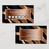 Elegant glitter waterverf golft loyaliteitskaart visitekaartje (Voorkant / Achterkant)