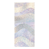 Elegant glitter waterverf golft prijslijst reclamekaart (Achterkant)