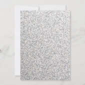 Elegant Glitter Wedding Invitation Kaart (Achterkant)