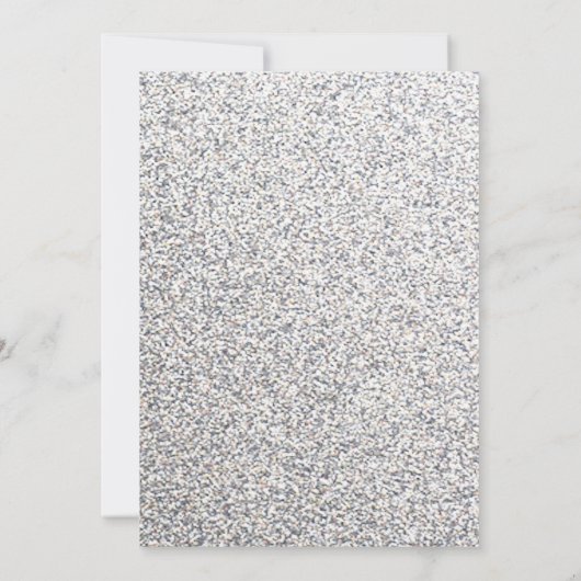 Elegant Glitter Wedding Invitation Kaart (Achterkant)