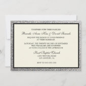 Elegant Glitter Wedding Invitation Kaart (Voorkant)