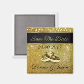 Elegant Glitter Wedding Rings sparen de Magnet van (Voorkant / Achterkant)