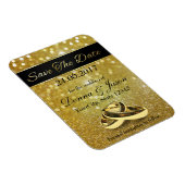 Elegant Glitter Wedding Rings sparen de Magnet van Magneet (Rechterzijde)