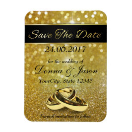 Elegant Glitter Wedding Rings sparen de Magnet van Magneet