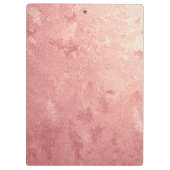 Elegant glittery blush roos animal print monogram klembord (Achterkant)