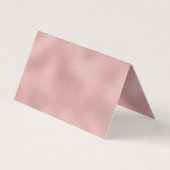 Elegant glittery blush roos animal print monogram visitekaartje (Achterkant)