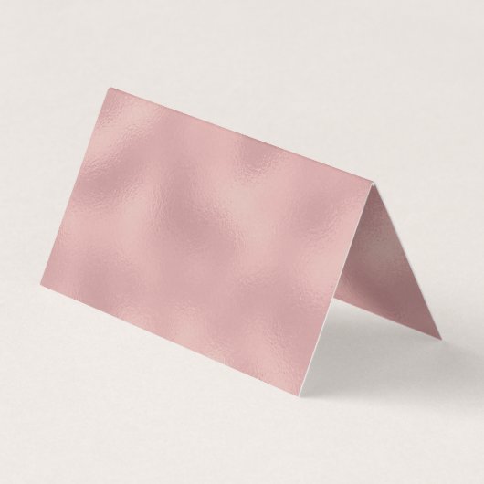 Elegant glittery blush roos animal print monogram visitekaartje (Achterkant)