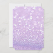 Elegant Glittery Bokeh Floral Vrijgezellenfeest Kaart (Achterkant)