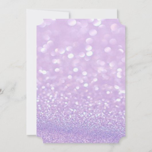 Elegant Glittery Bokeh Floral Vrijgezellenfeest Kaart (Achterkant)