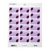 Elegant Glittery Bokeh, Rozen Weddenschap Label (Full Sheet)