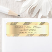 Elegant glittery, het Etiket van het Adres van de  (Insitu)