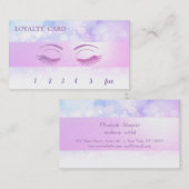 Elegant Glittery Lashes, Striped Bokeh Loyalty Kaa (Voorkant / Achterkant)