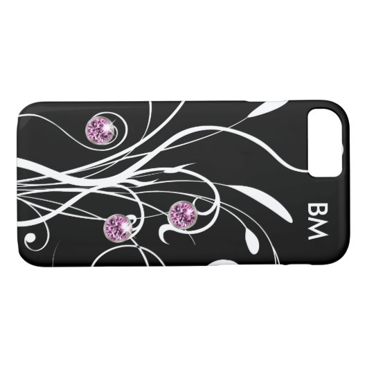 Elegant Glitzy Bling Case-Mate iPhone Case (Achterkant (Horizontaal))