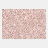 Elegant Glitzy Blush Pink and Silver Faux Satin Inpakpapier Vel (Voorkant 2)