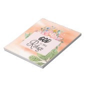 Elegant God is mijn schuilplaats. Notitieblok (Linkerzijde)