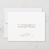 Elegant Gold 3 Fototemplate Hartelijk dank Bedankkaart (Achterkant)