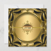 Elegant Gold 50e verjaardag Jubileum Gold Kaart (Voorkant)