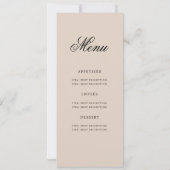 Elegant Gold 50th Birthday Program Menu Champagne Kaart (Achterkant)