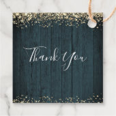 Elegant Gold 50th Birthday Script Bedankjes Labels (Achterkant)