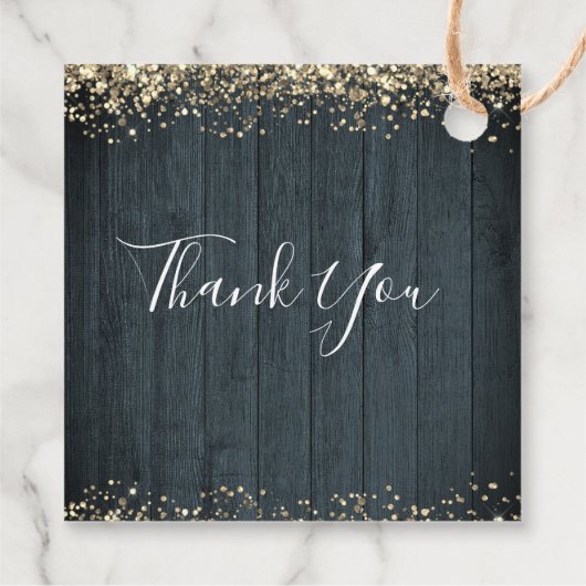 Elegant Gold 50th Birthday Script Bedankjes Labels (Achterkant)