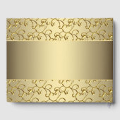 Elegant Gold 50th Wedding Jubileum Gastenboek (Achterkant)