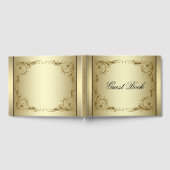 Elegant Gold 50th Wedding Jubileum Gastenboek (Volledig)