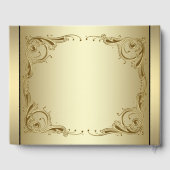 Elegant Gold 50th Wedding Jubileum Gastenboek (Achterkant)
