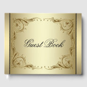 Elegant Gold 50th Wedding Jubileum Gastenboek (Voorkant)