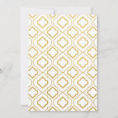 Elegant Gold 50th Wedding Jubileum Invitations Kaart (Achterkant)