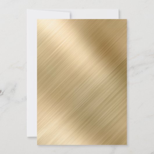 Elegant Gold 50th Wedding Jubileum Kaart (Achterkant)