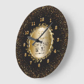 Elegant Gold 50th Wedding Jubileum - Speciaal gepe Grote Klok (Hoek)