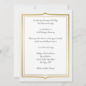 Elegant Gold 60e Jubileum feestdag Kaart (Achterkant)